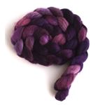 Capturing Violet on Mixed BFL Wool Roving