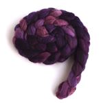 Capturing Violet on Mixed BFL Wool Roving