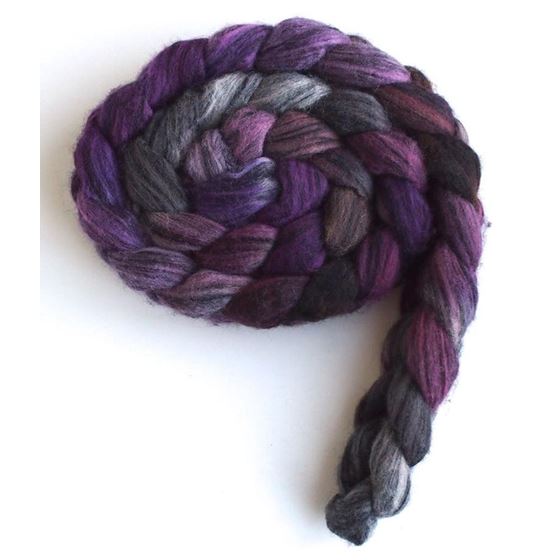 Violet Penumbra on Merino Wool and Tencel
