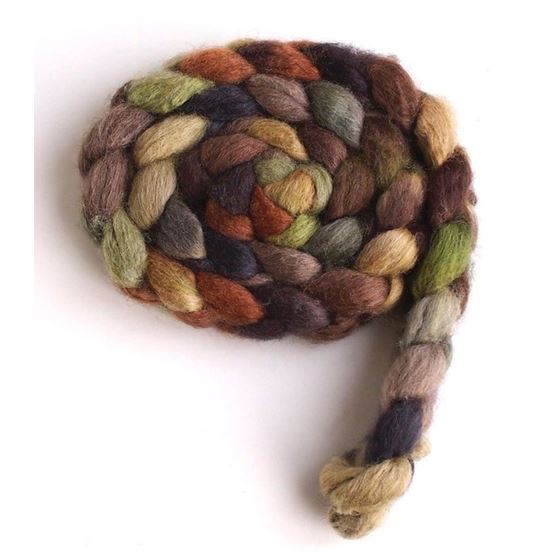 Sheep in the Field on Mixed BFL/Silk Roving