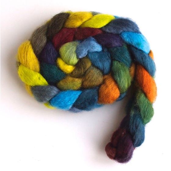 Firefly Lights on BFL Wool Roving