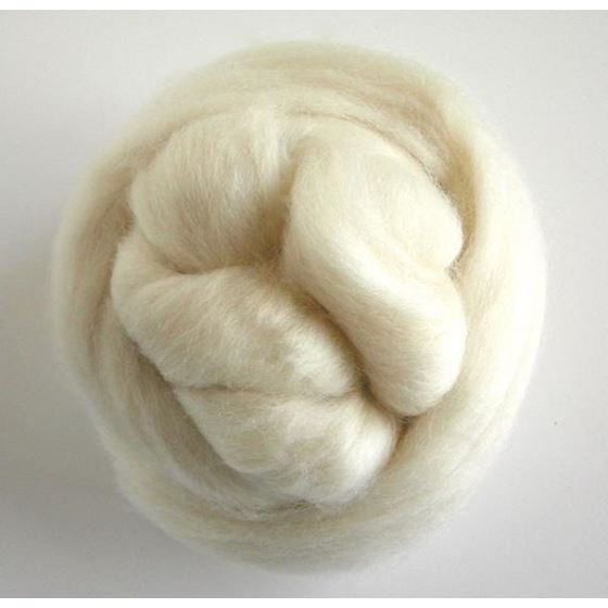 ECRU BFL Wool Roving