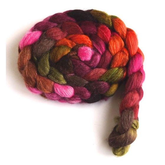 Living Color on Polwarth/Silk 60/40 Roving