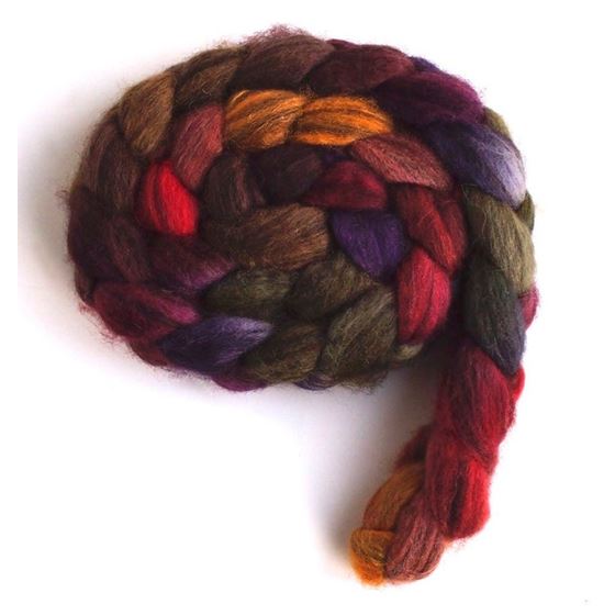 Capturing Fall on Mixed BFL Wool Roving