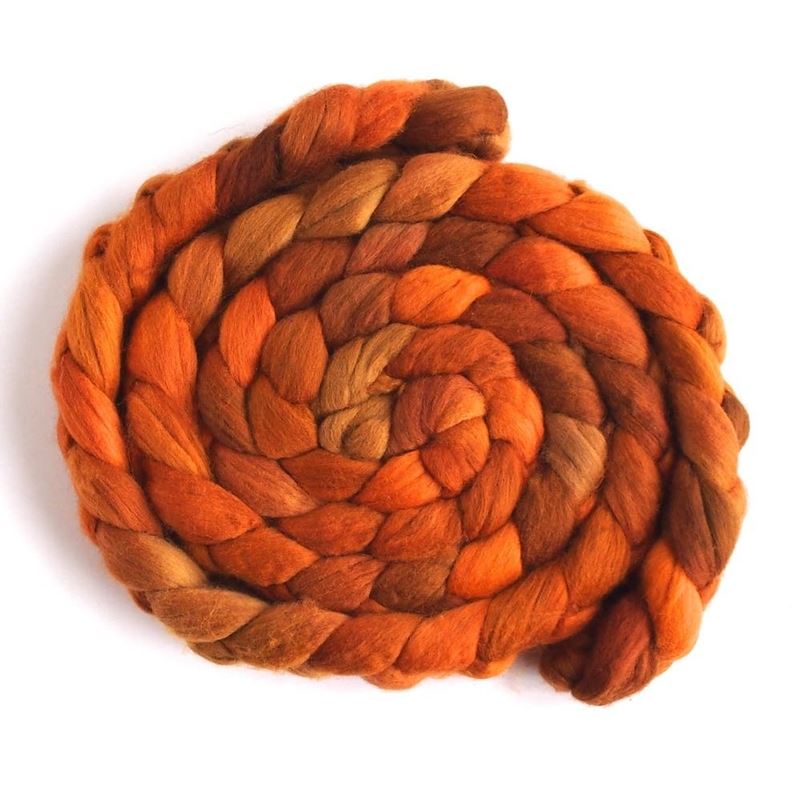 Orange Shades on Merino Wool