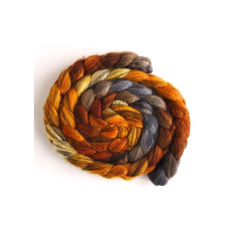 Fire Pit - Mixed BFL Wool Roving-1